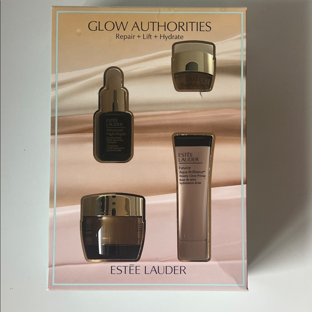 NWT Estée Lauder Glow Authorities glow up skincare set